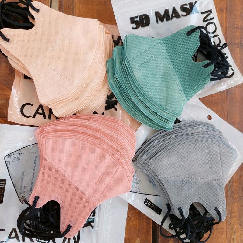 Set 50 cái khẩu trang 5d Thái Lan Dây Đen có 11 màu thái, Phụ Kiện khẩu trang che nắng Accessories Móc Khoá