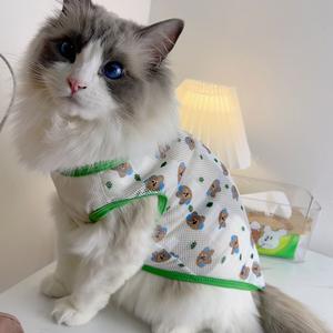 เสื้อผ้าสุนัข, เสื้อกั๊กบางฤดูใบไม้ผลิและฤดูร้อนตาข่ายระบายอากาศ, เหมาะสำหรับเท็ดดี้, ปอมเมอเรเนียน, บิชอน, แร็กดอลล์, สุนัขขนาดใหญ่, โกลเด้นรีทรีฟเวอร์ รองเท้า  น้อง  หมา