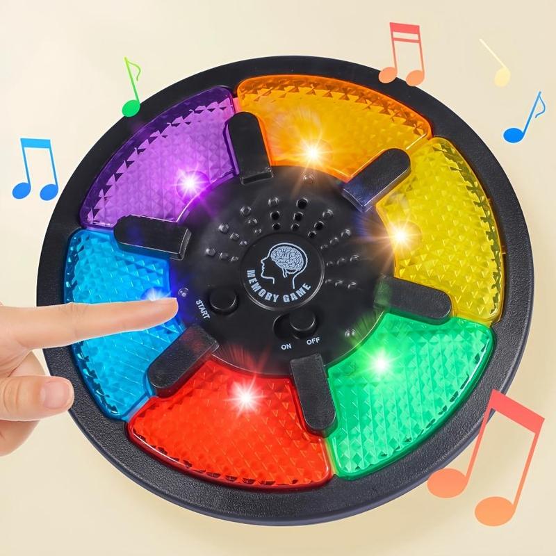 Colorful Memory Game Toy, 1 Box Fun Memory Training Toy, Game Board with LED Lights and Sound Effects, 15 Levels of Difficulties, Thinking Training Game Machine, Fidget Toys, Gift for Her, Men's Gift 0