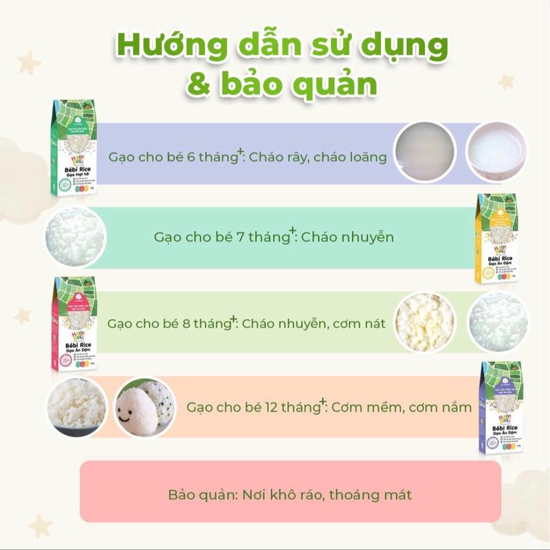 Gạo BÉBI RICE hữu cơ mix hạt ăn dặm cho bé từ 6 tháng 4
