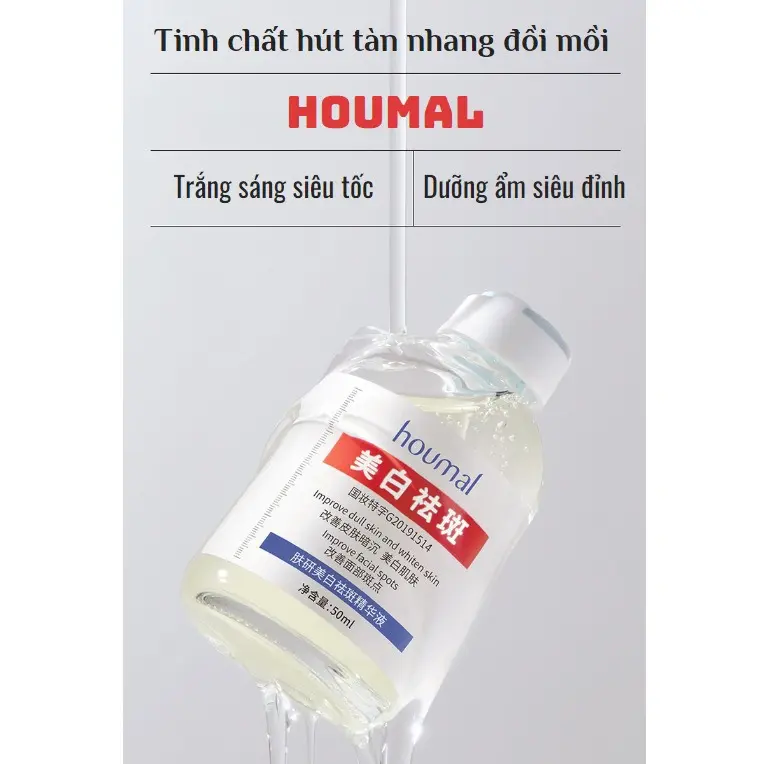 Tinh chất hút nám, tàn nhang, đồi mồi HOUMAL, serum dưỡng da, chống lão hóa, cấp ẩm giảm thâm