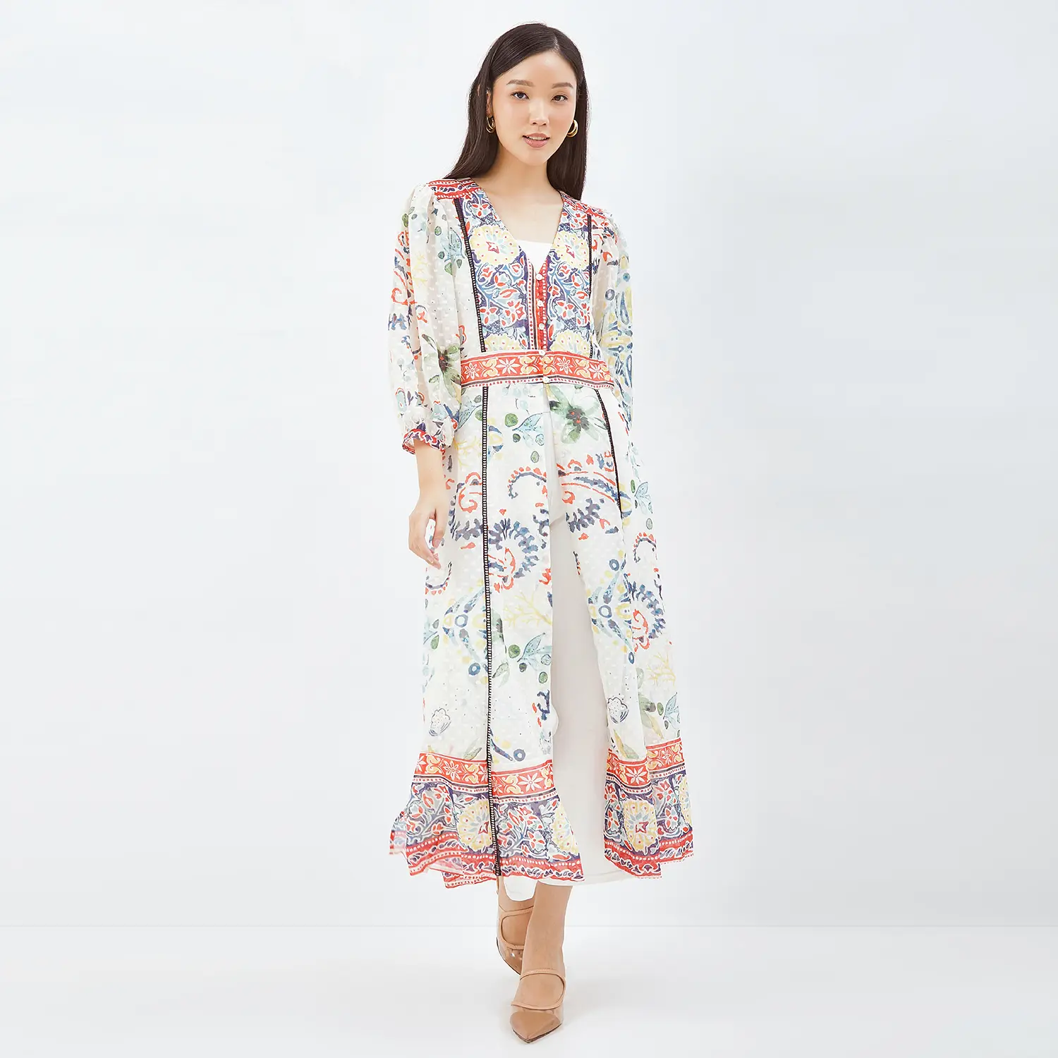 Savnion - Manuela graphic midi dress