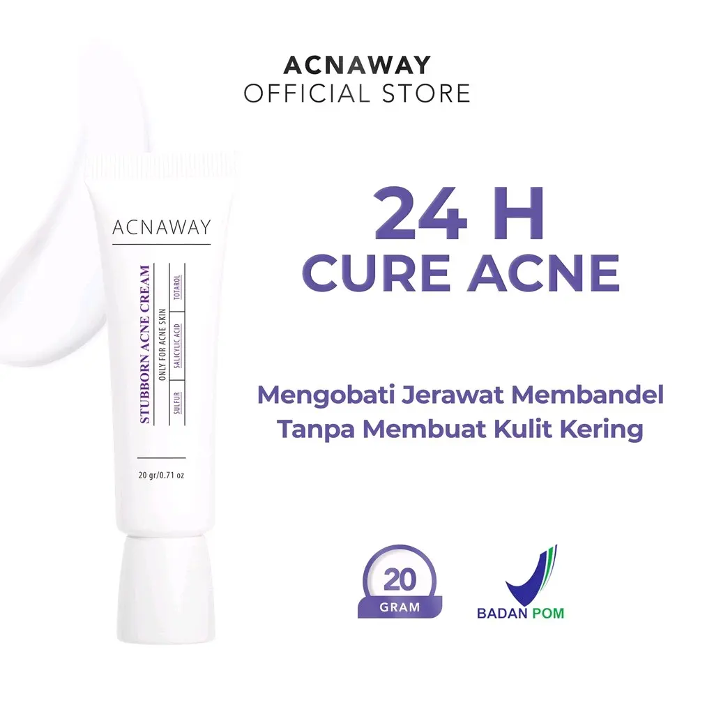 ACNAWAY stubborn acne cream krim jerawat acne spot  treaymen obat totol jerawat