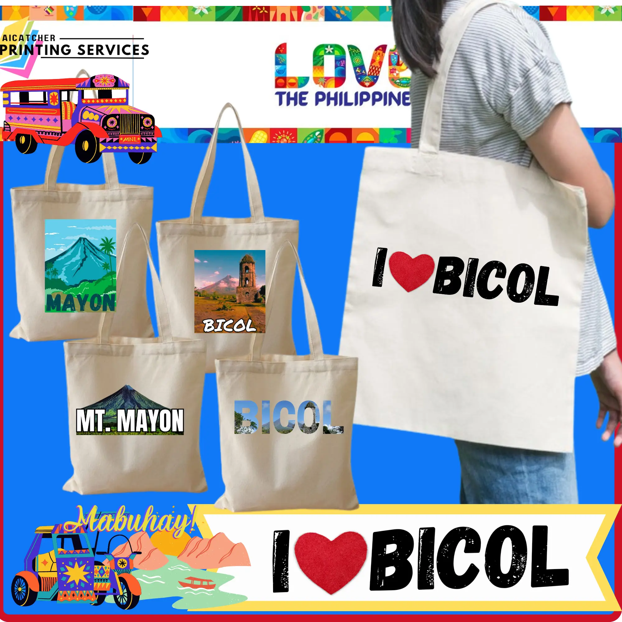 Bicol Design High Quality Affordable Tote bag katsa - TikTok Shop ...