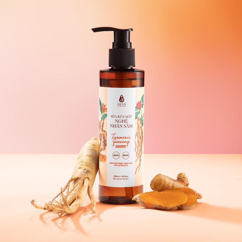 Sữa rửa mặt nghệ nhân sâm Mela – Skincare giúp sáng da và ngăn ngừa mụn 200ml ML08