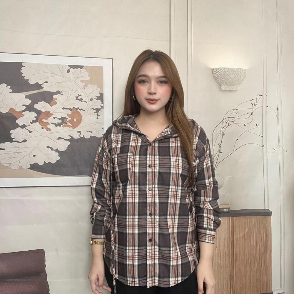 [ready stock]FADFAD kemeja cetak temperamen gaya baru wanita atasan elegan