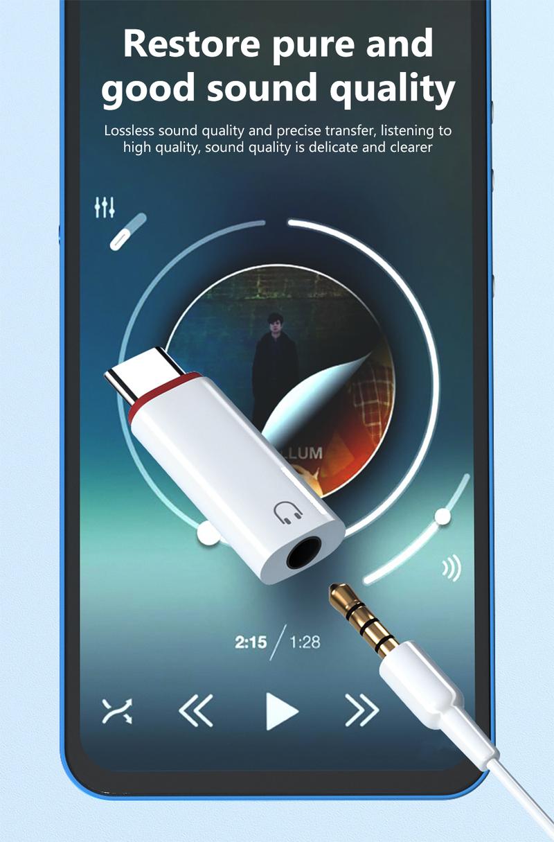 Product Introduction of Bộ chuyển đổi phù hợp cho tai nghe Apple 3,5 mm sang nghe âm thanh của Apple Bộ chuyển đổi iOS dây  sạc Phụ Kiện Nghe Nhạc 16