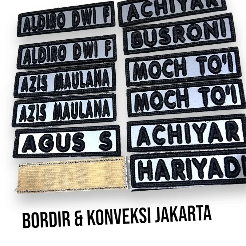 Bordir Nama Timbul 2