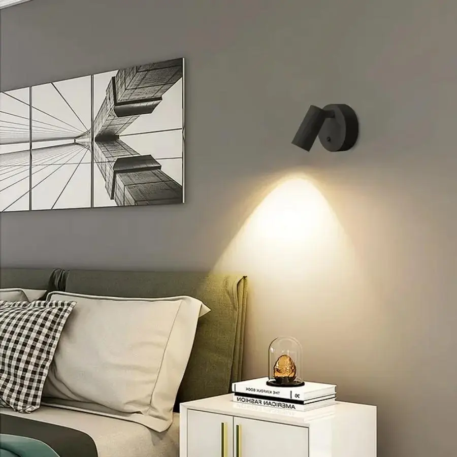 Wireless Picture Spotlight, Rechargeable Wall Mounted LED Light with 3 Color Modes, Modern Touch Control LED Lamp for Home Decor, Plants & Artwork, Lights for Bedroom