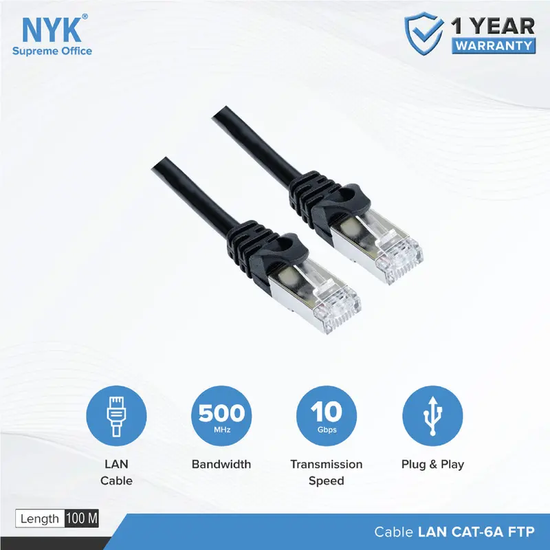 kabel LAN Outdoor FTP 20m 20 meter CAT6 CAT 6 JACK Metal Siap pakai 2