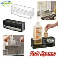 Gambar Vinnatsu Rak Spons Dapur Multifungsi Berkualitas Rak Pembuangan Rak Sponge Sabun Cuci Piring Wastafel Rak Pengering Sponge Sabun  Rak Dinding Wastafel Multifungsi Plastik - Transparan dari Vinnatsu Kab. Tangerang 1 Tokopedia