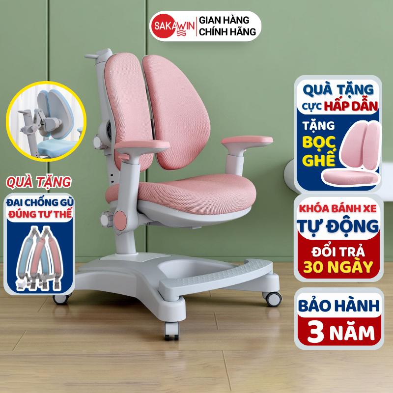 Ghế ngồi học chống gù Sakawin G05 cho bé, Ghế chống gù điều chỉnh đa chiều cho bé Nâng hạ chiều cao linh hoạt Giúp bé ngồi chuẩn tư thế