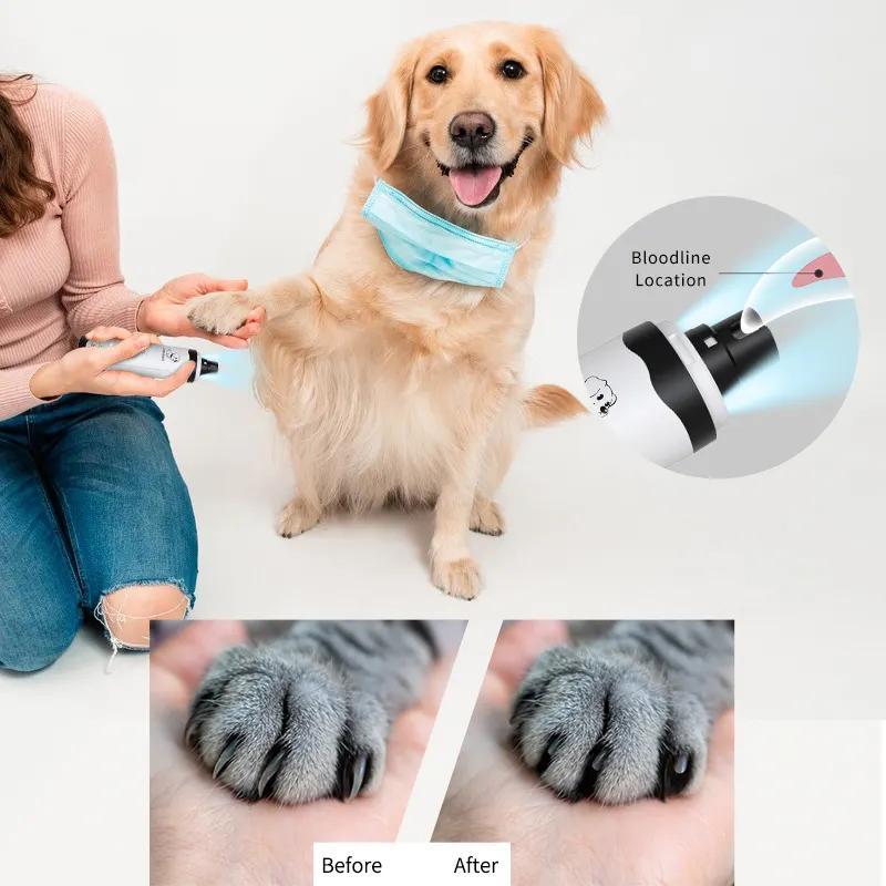 Pet Nail Drill, 1 Box Pet Nail Trimmer with LED Light & Accessories, USB Rechargeable Pet Nail Clipper, Dog & Cat Grooming Supplies 5