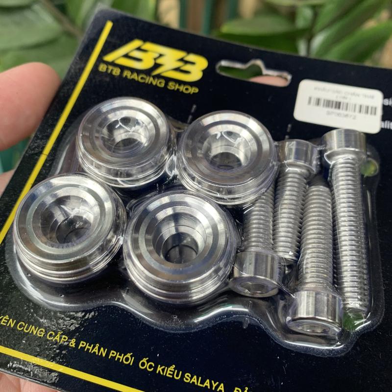 BỘ ỐC KHÂU GÁC CHÂN CHO WAVE DREAM INOX 304 Phụ Tùng