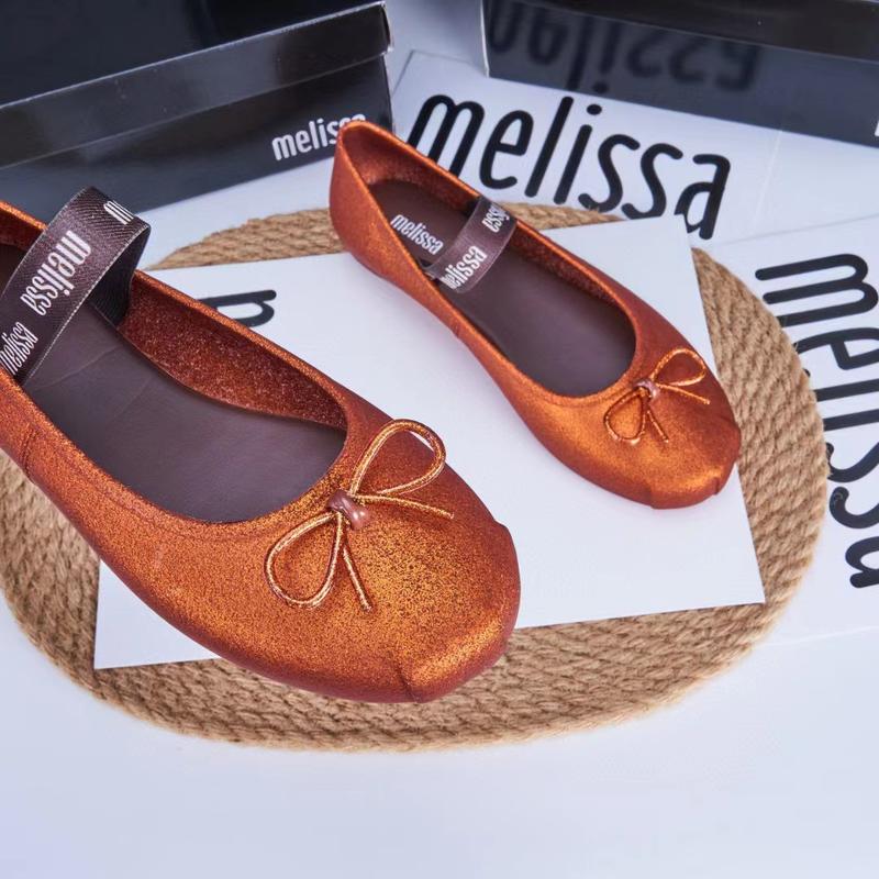 Product Introduction of Mellisa Melisa Bowknot Closed Toe Ballet Shoes Niche French Evening Style Grandma Shoes Beach Shoes Women's Single 8