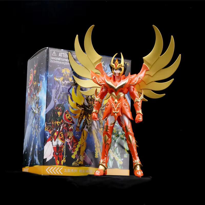 Product Introduction of 19cm Anime sacred Saint Phoenix Ikki Hyoga Seiya Shiryu Standing Figure Toy Collection Decoration Japanese Dolls 11
