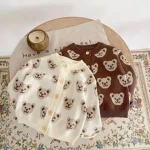 Kids Bear Cardigan anak rajut hangat perempuan dan laki laki