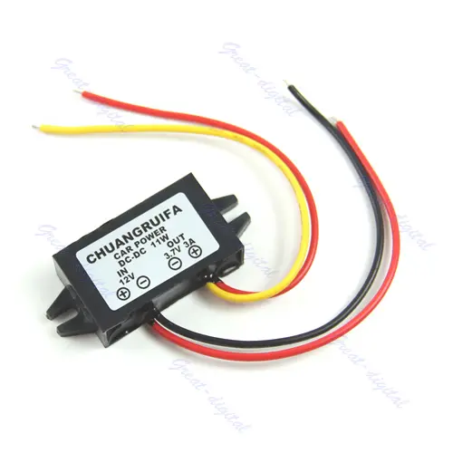 Module nguồn ô tô hạ lưu, Điện áp 12V sang 3.7V, Công suất 3A, 11W, Bộ chuyển đổi DC / cho DC, Mới 0