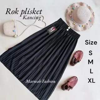 ROK PLISKET KANCING ANAK PEREMPUAN USIAH 4-14 TAHUN / ROK HAYGET PLISKET  / ROK MUSLIM ANAK / ROK MENGAJI / BAWAHAN ANAK SANTRI Fashion 3