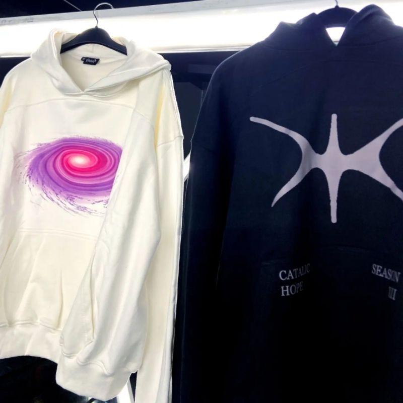 Hoodie CATALIC COLLECTION ORIGINAL 100% | Universe White Catalic First Collection | Catalic Second Collection 6
