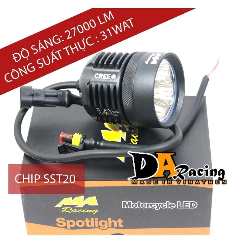 Đèn trợ sáng L4x sst20 kính tím Maracing bảo hành 6 tháng