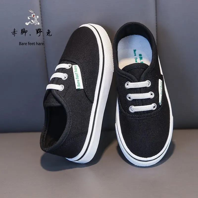 Giày Vải Cho Trẻ Em, Giày Thể Thao Thường Ngày Cho Bé Trai Và Bé Gái, Chân Trần, Hare, Mùa Xuân 2023, Mới 0