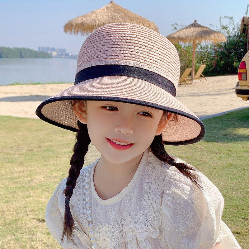 Mũ Chống Nắng Cho Trẻ Em, Vành Lớn, Thích Hợp Cho Mùa Hè, Cho Bé Gái, Chống Nắng, Mũ Đi Biển, Mũ Bucket Cho Bé Gái, Làm Bằng Rơm, Lý Tưởng Cho Các Hoạt Động Bờ Biển 8
