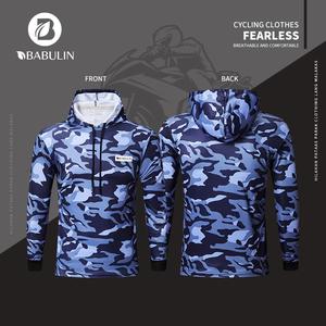 BABULIN Moto Jersey Rider Long Sleeve for men Motorcycle Jersey Bike Rider with hooded