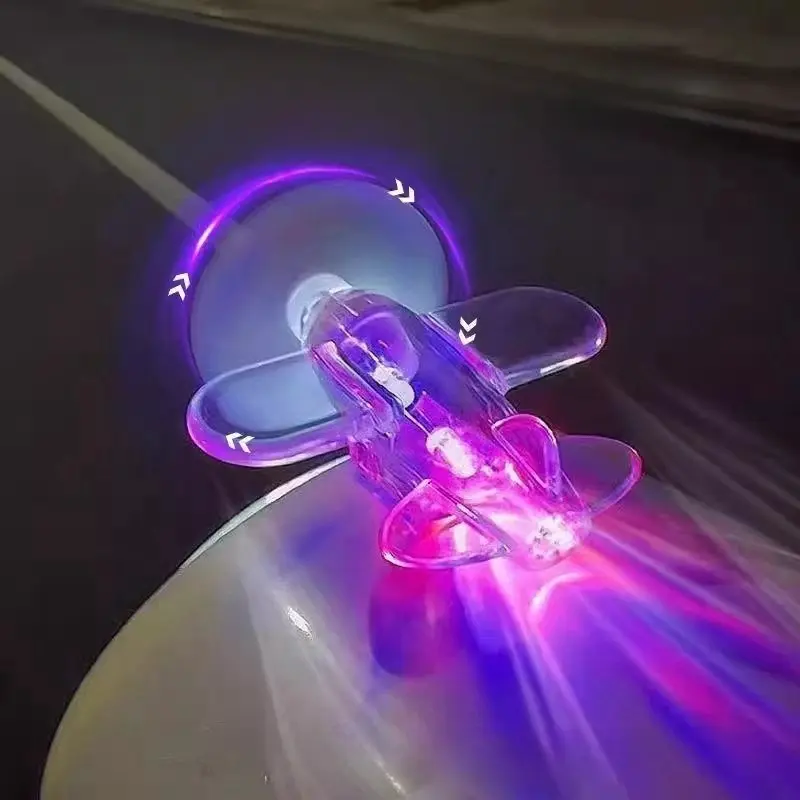 [Kerde]Dekorasi Motor Dan Mobil / Lampu Energi Angin-Memancarkan Cahaya Pesawat / Aksesoris Mobil 3