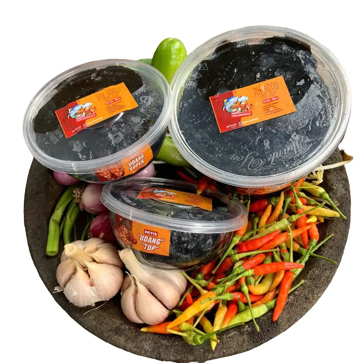 Petis udang asli 1 kg Paket Hemat dpt 3 varian rasa  untuk rujak cingur,tahu tek, gorengan, tahu petis dll Pedas Saus Makanan Bahan