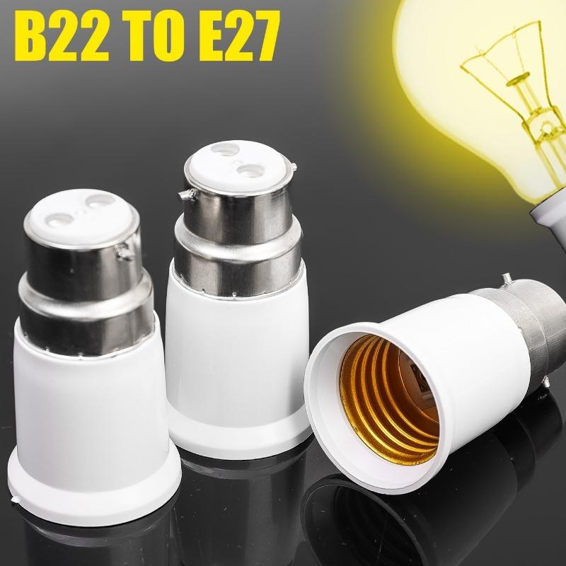 B22 Adapter 1PC Chandelier Light Socket E27 To B22 Adapter Bulb Holder Converter ...