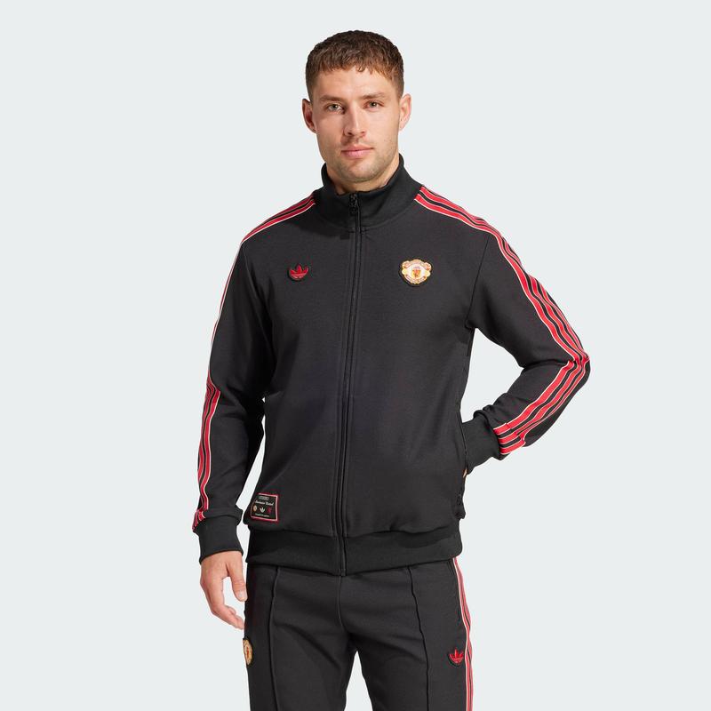 adidas Bóng đá Áo Track Top Manchester United Terrace Icons Nam Đen JF0358