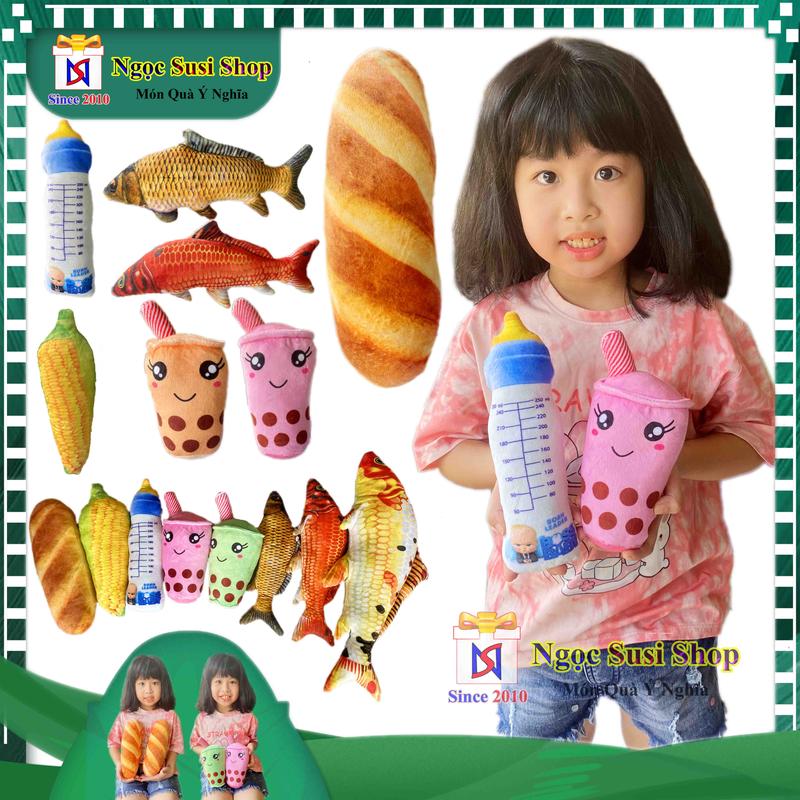 Product Introduction of THÚ NHỒI BÔNG 3D BÁNH MÌ TRÀ SỮA BÌNH SỮA TRÁI BẮP SIZE NHÍ CHO BÉ - GẤU BÔNG 3D SIZE NHÍ Thú Bông Đồ Chơi Toy Phát Nhạc 48