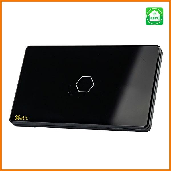 Công Tắc Cảm Ứng Thông Minh HUNONIC DATIC 1 Nút Đen/Trắng Điều Khiển Từ Xa Bằng Điện Thoại Wifi - Chính hãng Bluetooth Bảo hành của nhà sản xuất 1