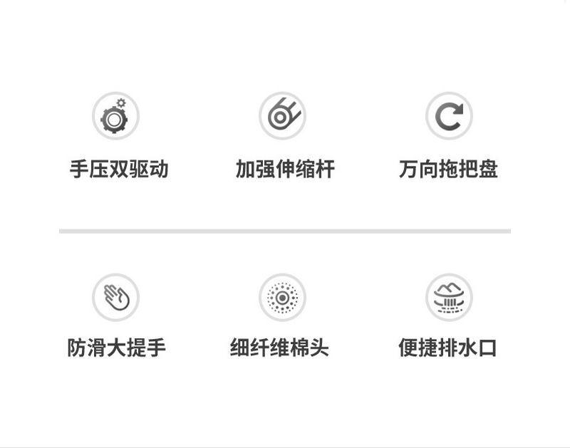 Product Introduction of Cây Lau Nhà Xoay, Gia Dụng Cực Lớn, Dày Dặn, Sử Dụng Kép Ướt Và Khô, Cây Lau Bề Mặt Phẳng Rảnh Tay Xô Cây Lau Nhà Lười Cây Lau Nhà Hữu Ích 3