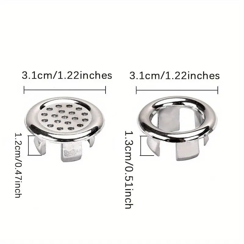 Hand Basin Overflow Ring, Decorative Ring, Overflow Port Ring, Double-layer Ring Surface Basin Accessories 1