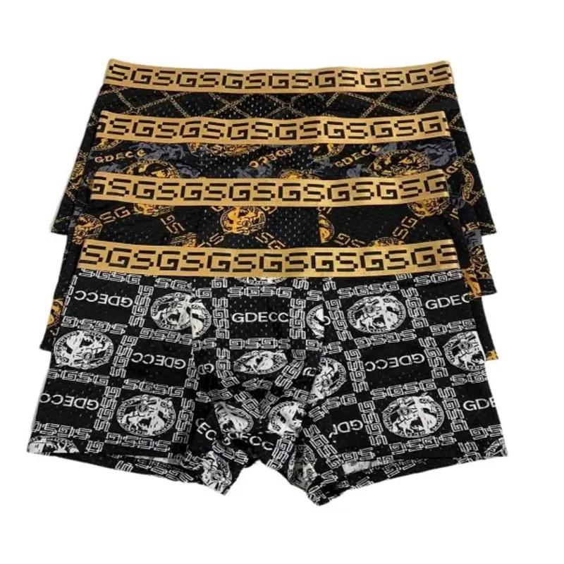 Sịp Đùi nam Cao Cấp Hộp 4 Quần ,Chất vải thun lạnh Quần Boxer Menswear 0