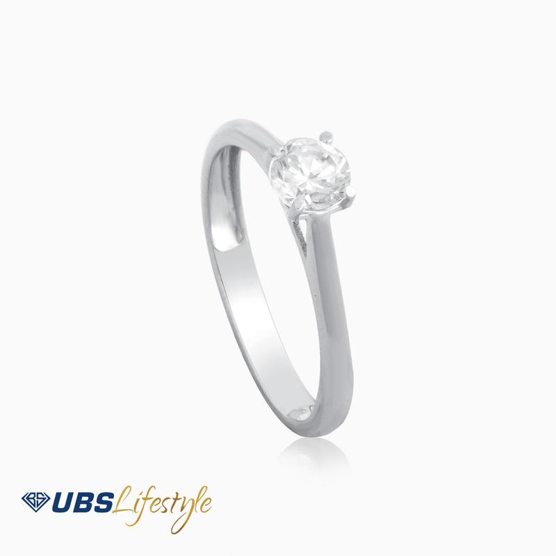 UBS Cincin Emas Solitaire - Cc14822w - 17k 0