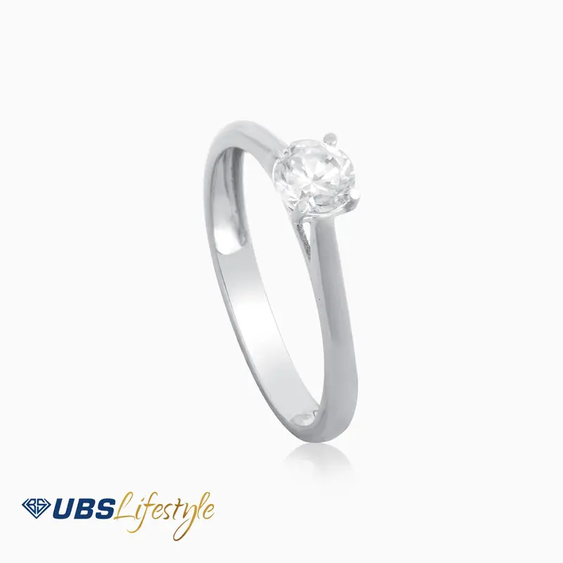 UBS Cincin Emas Solitaire - Cc14822w - 17k 0