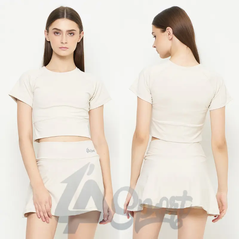 Set Crop Bawahan Rok / Set Zumba Wanita / Set Aerobic Wanita / Set Olahraga Wanita 5