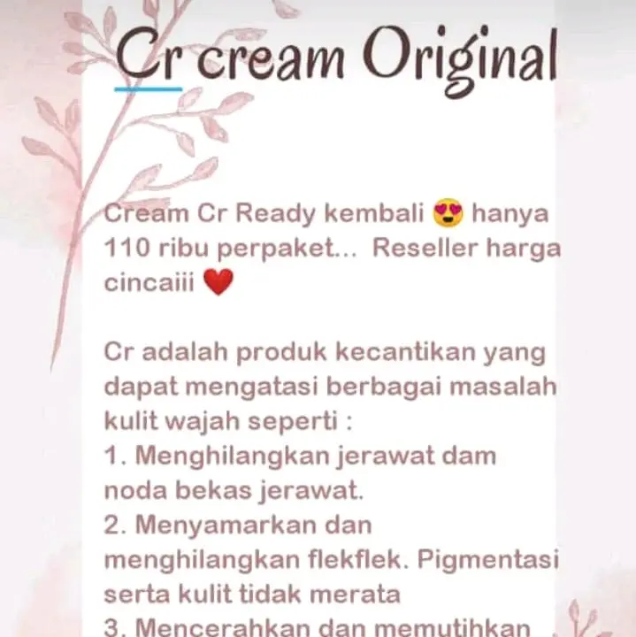 Cream CR Biru Original. Cocok Semua Jenis Kulit 1