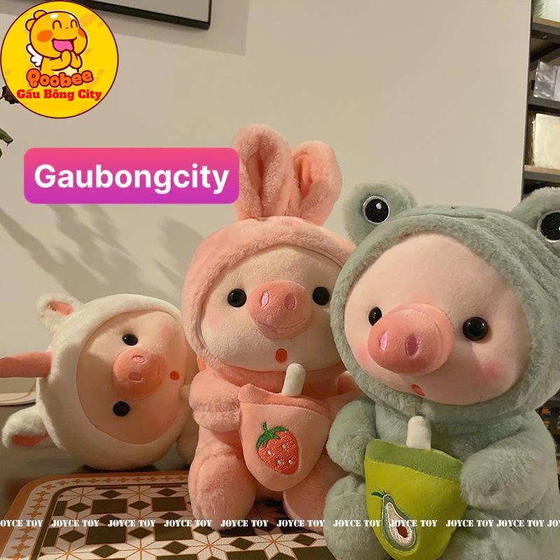  Gấu Bông Hình Con Heo Ôm Bình Cosplay 3 Màu 23cm - Thú Bông Heo Ôm Bình Dễ Thương Quà Tặng Đáng Yêu 