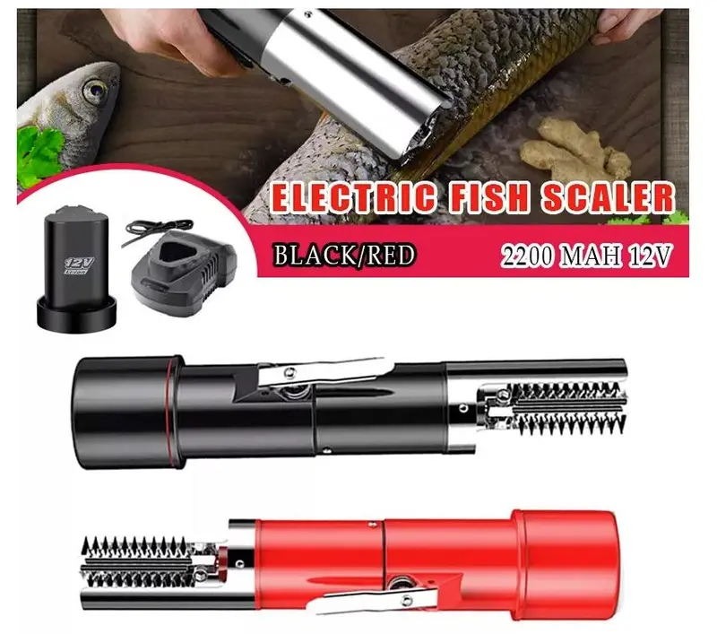 Máy Đánh Vảy Cá Dùng Pin hoặc Dùng Điện ,Cạo Vảy Cá Công Suất Lớn 125W 0