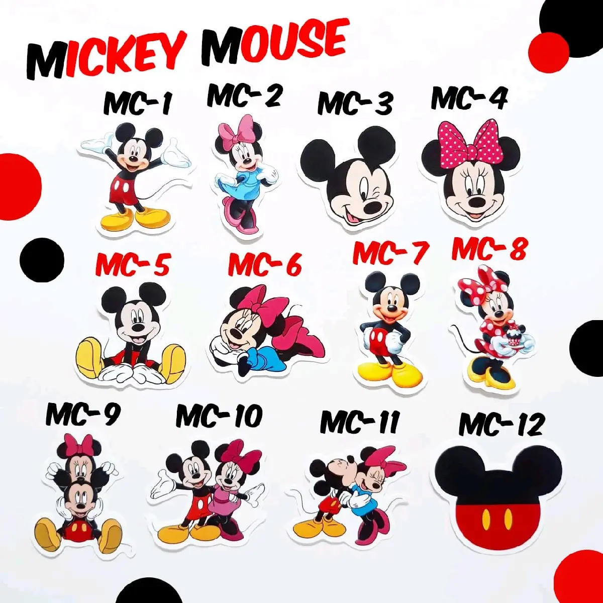 Sticker Mickey Minnie Mouse 1 Disney Merchandise
