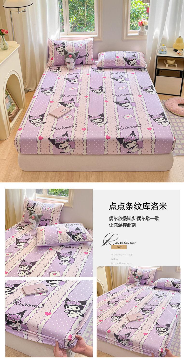 Product Introduction of 2025 Hello Kitty Children's Pure Cotton Fitted Sheet Bed Cover Full Cotton KT Cat Hello Kitty Cartoon Bed Sheet Student Mattress Cover 16