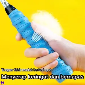 Grip Busa Raket Badminton Anti Slip, Cushion Grip untuk Kenyamanan dan Kontrol Maksimal