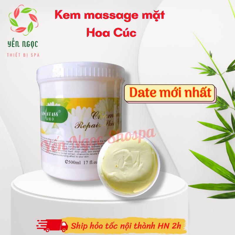 Kem massage mặt Hoa Cúc hũ 500g cho spa | Kem massage Hoa Cúc