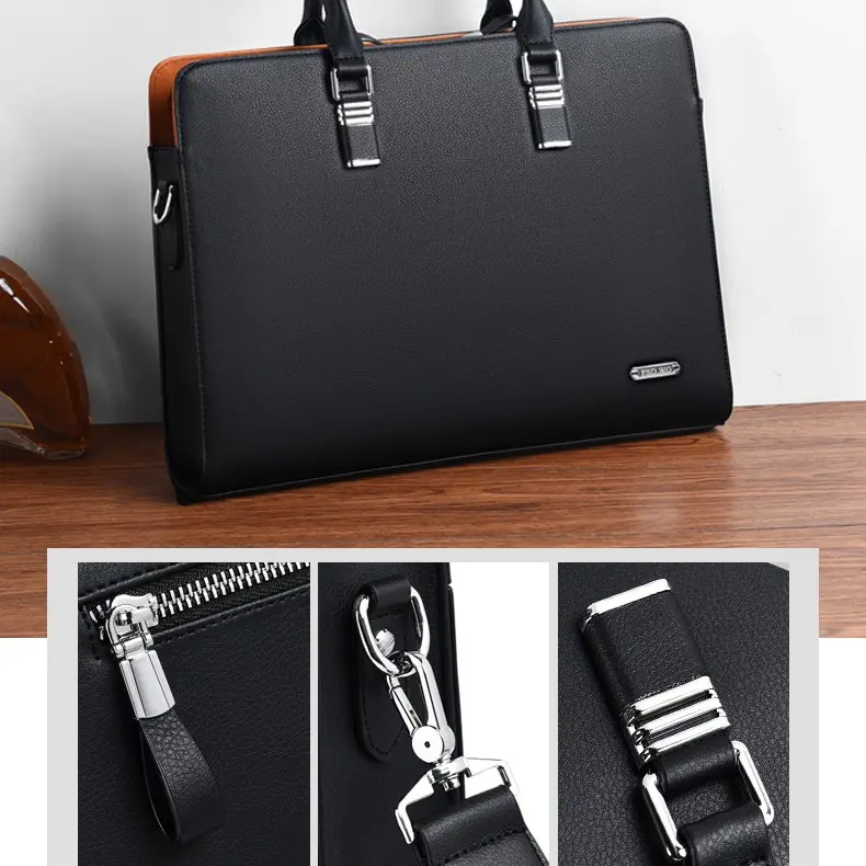 Cặp da công sở đựng tài liệu laptop FSDWG mã AS 0026 Bag Bag Nhung Nam cặp  táp 5