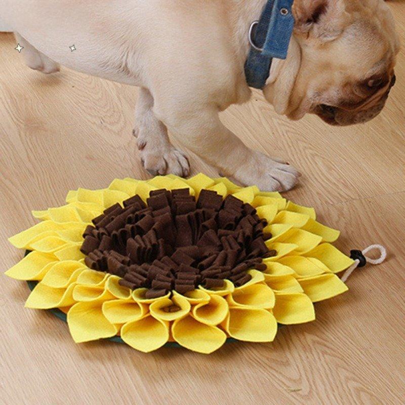 Pet Sniffing Mat Training Blanket Dog Snuffle Mat Sunflower Pad ...