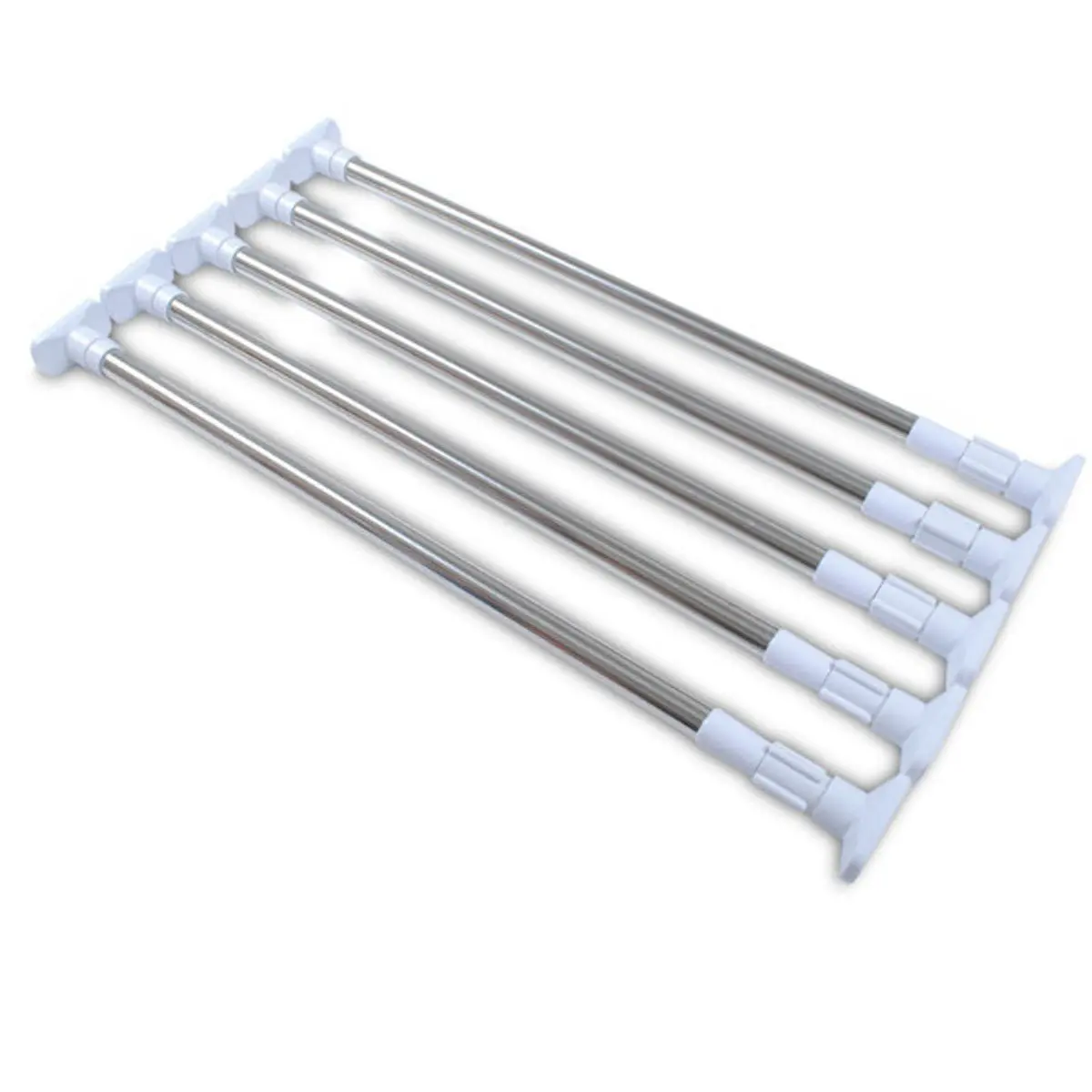 Thanh Treo Rèm Cửa,  Phòng Tắm Đa Năng Inox Cao Cấp Đầu Vuông - Không Cần Khoan Tường ( Nhiều Kích Thước ) [Mã 05]